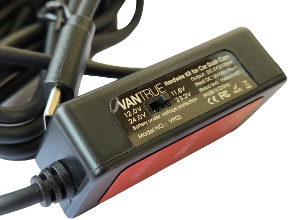 Adapter zasilania do kamery samochodowej Vantrue VP03 N4 N2S T3 E1 E1lite E2 E3 S2 X4S T3 - obrazek 3