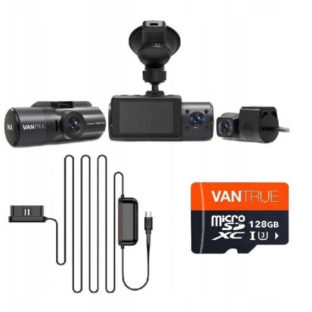 Kamera samochodowa VANTRUE N4 2.5K + 128GB + adapter OBD