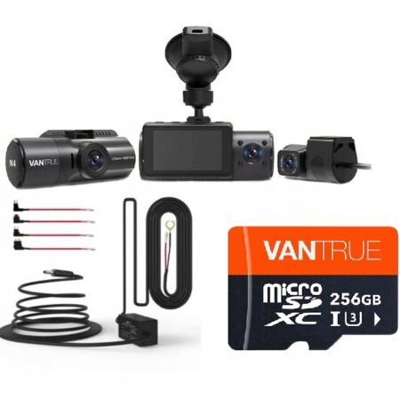 Kamera samochodowa VANTRUE N4 2.5K + 256GB + adapter ACC