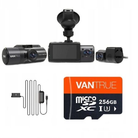 Kamera samochodowa VANTRUE N4 2.5K + 256GB + adapter OBD
