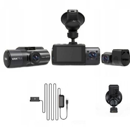 Kamera samochodowa VANTRUE N4 + adapter OBD2 +GPS Przyssawka