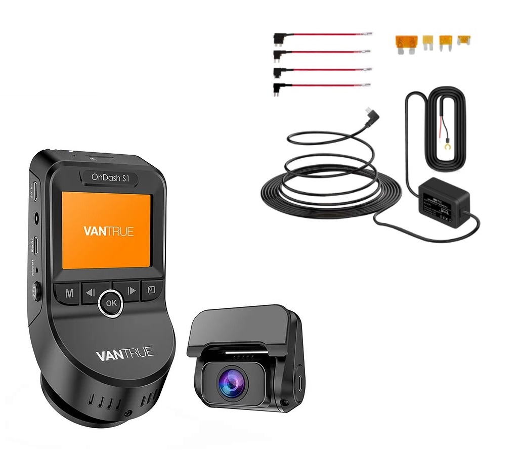 kamera samochodowa vantrue s1 przód tył