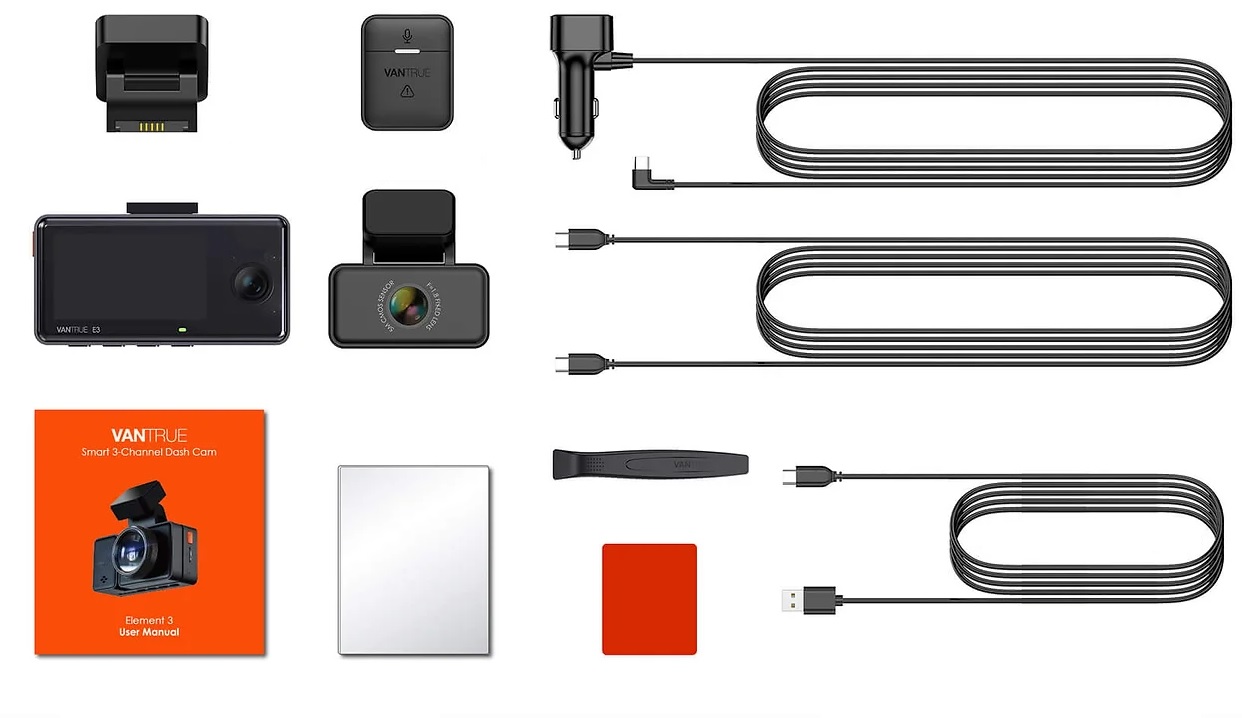 kamera samochodowa vantrue e3 wymiary