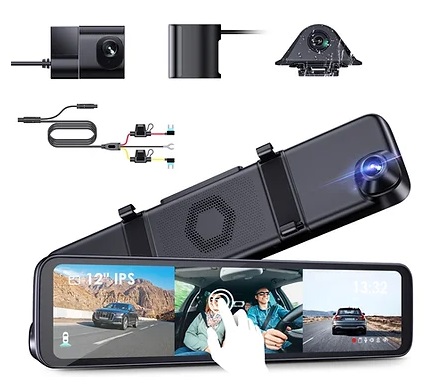 vantrue m3 lusterko z funkcją kamery cofania 2