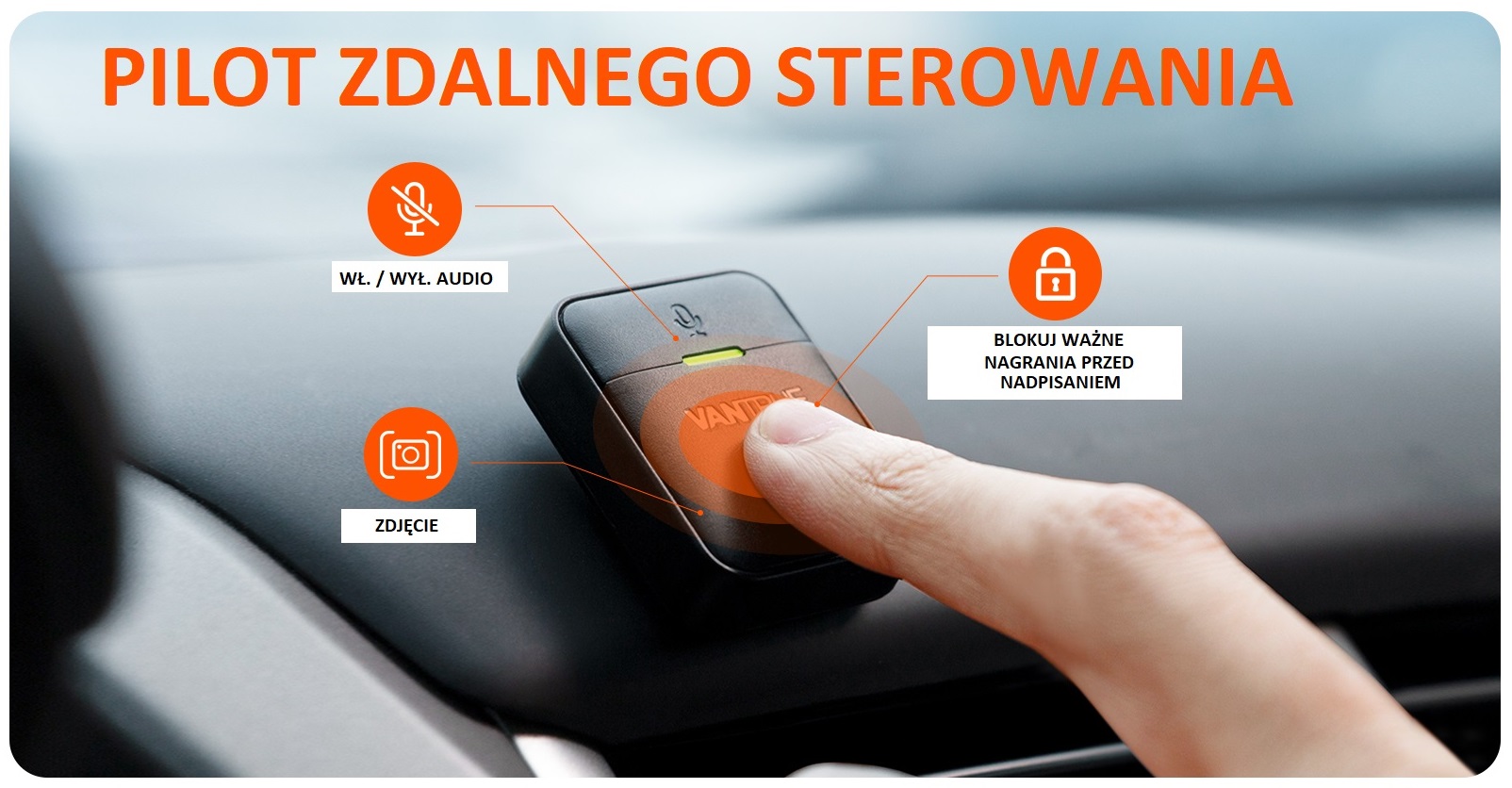 bezprzewodowy pilot vantrue 2