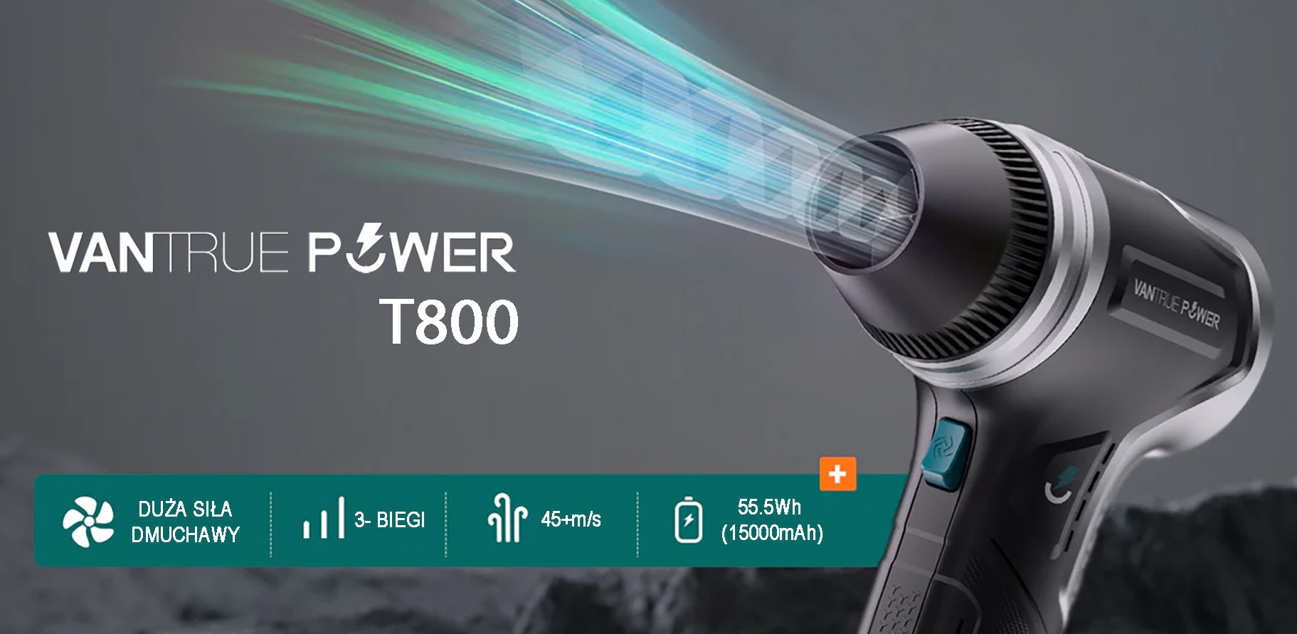 mocna dmuchawa z akumulatorem